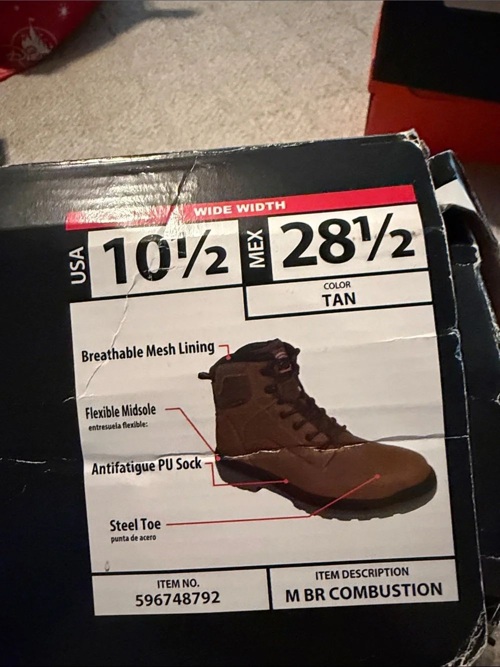 Men's Brown Brahma Steel Toe Work Boots - Durable Lace-Up Safety Boot